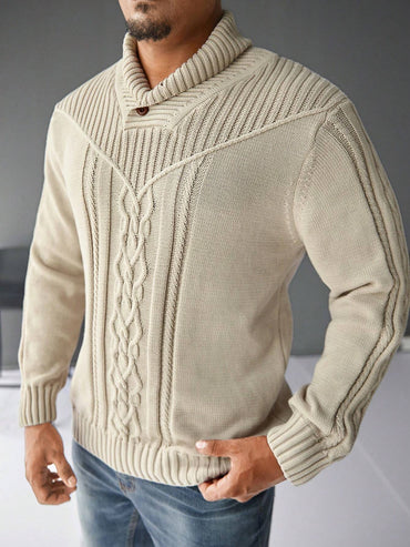 JAMES - Men's Cozy Knitted Sweater | Warmth and Comfort
