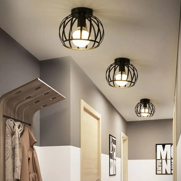 ForgeLight Modern Industrial Open-Design Ceiling Fixture