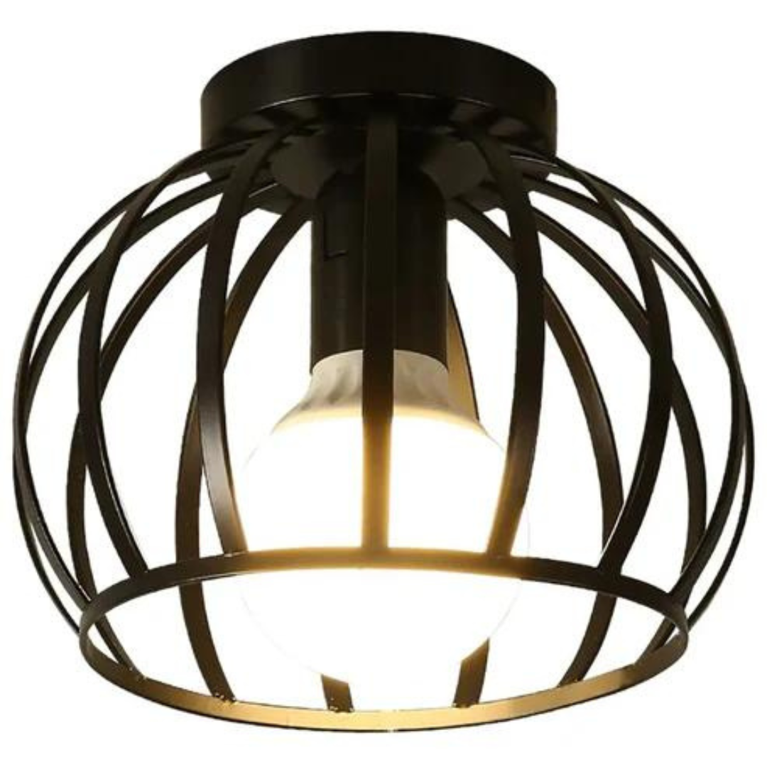 ForgeLight Modern Industrial Open-Design Ceiling Fixture