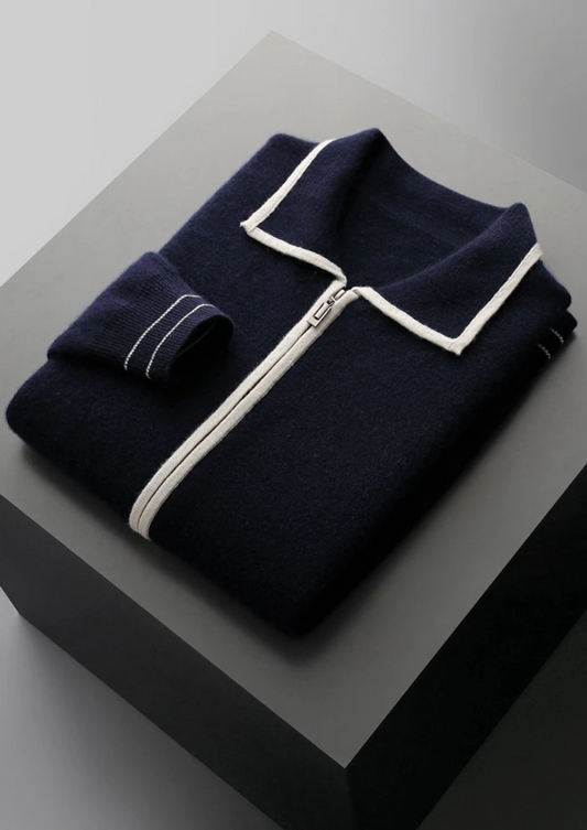 LIVAA Polo-Style Cardigan