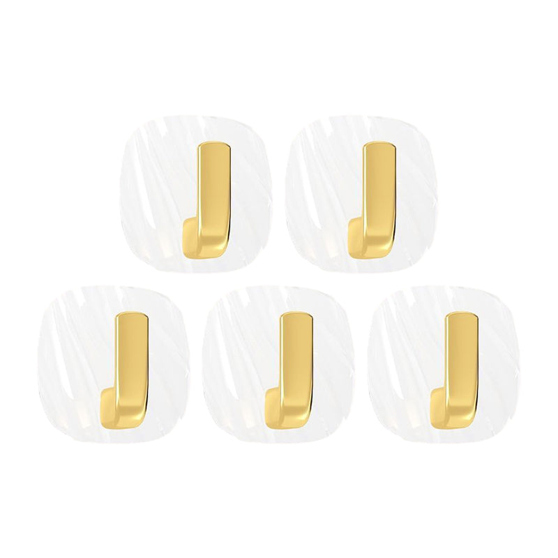 HookElegance | Clear Acrylic No-Drill Wall Hook - Strong Self-Adhesive, Reusable & Waterproof for Bathroom Use