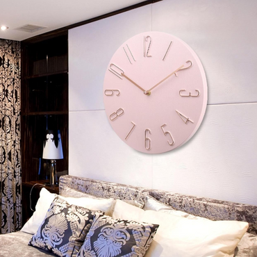 Chic Wall Clock with Vibrant Accents