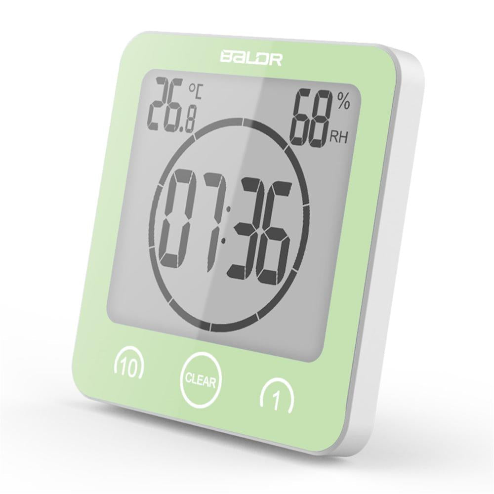 DripTick Waterproof Shower Clock - Digital Wall-Mounted Bathroom Timer with Suction Cup