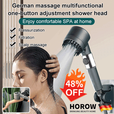 HydroSpa High-Pressure Showerhead - Enhanced Water Pressure & 9-Stage Filtration System