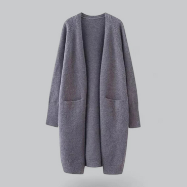 Women's Cozy Long Knitted Cardigan for Winter