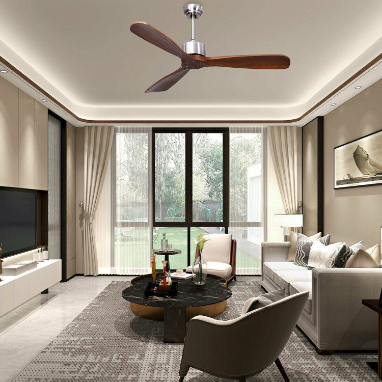 Chic Ceiling Fan with Remote - Contemporary Comfort for Any Space