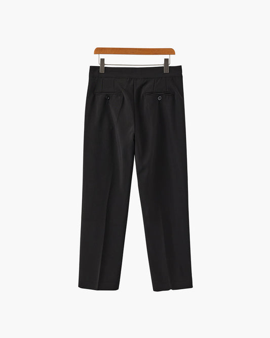Elevated High-Waisted Parisian Trousers