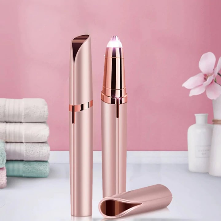 Precision Eyebrow and Facial Hair Epilator with LED Light