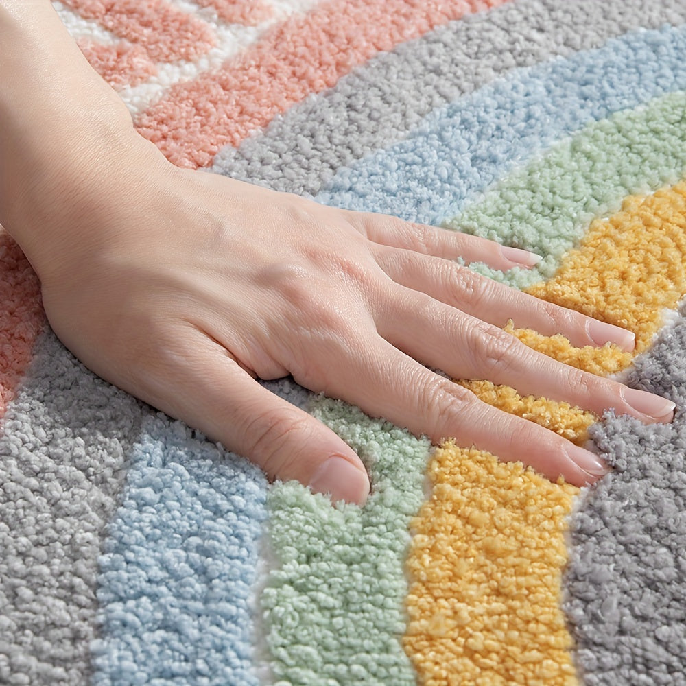 DryStep | Ultra-Absorbent Non-Slip Bath Mat - Fast-Drying Mat for Safe and Comfortable Bathroom Use