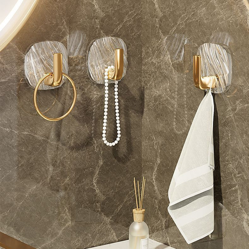 HookElegance | Clear Acrylic No-Drill Wall Hook - Strong Self-Adhesive, Reusable & Waterproof for Bathroom Use