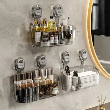 ElaraBox | High-Capacity Wall Storage Box with Suction Cup - No Drilling Required