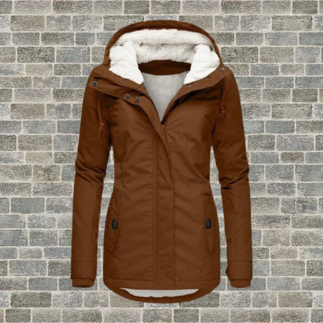 Chic Hooded Coat for Autumn and Winter Wear
