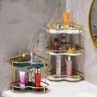 ChicNook | Stylish Corner Shelf Organizer for Compact Spaces, Bathrooms, and Vanities