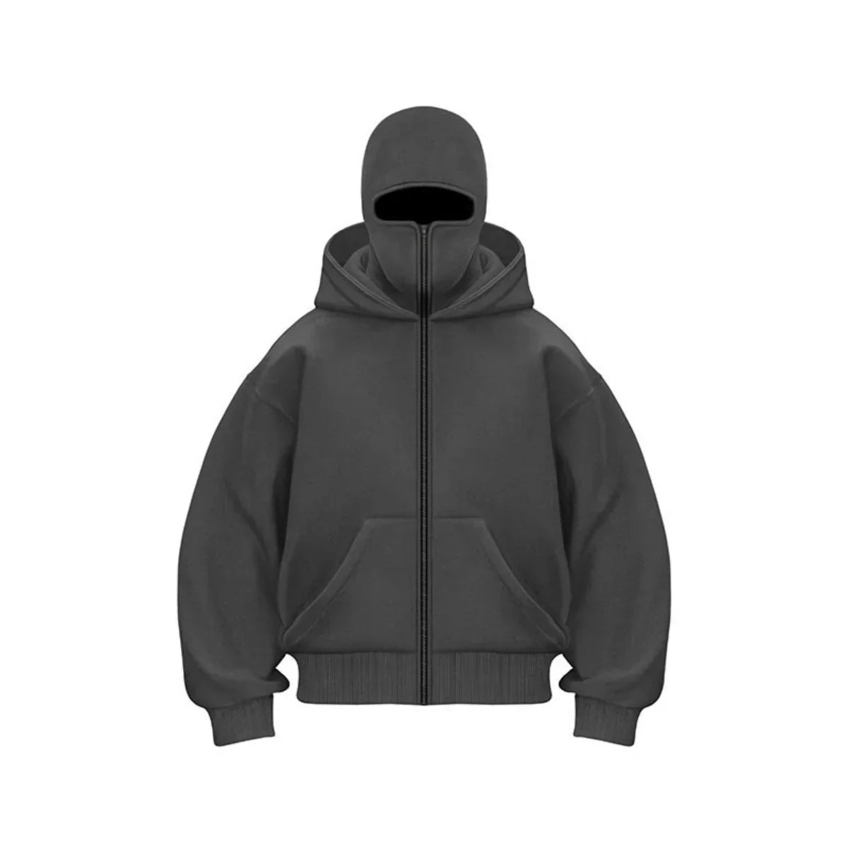 Men's Hoodie with Adjustable Hood and Face Mask