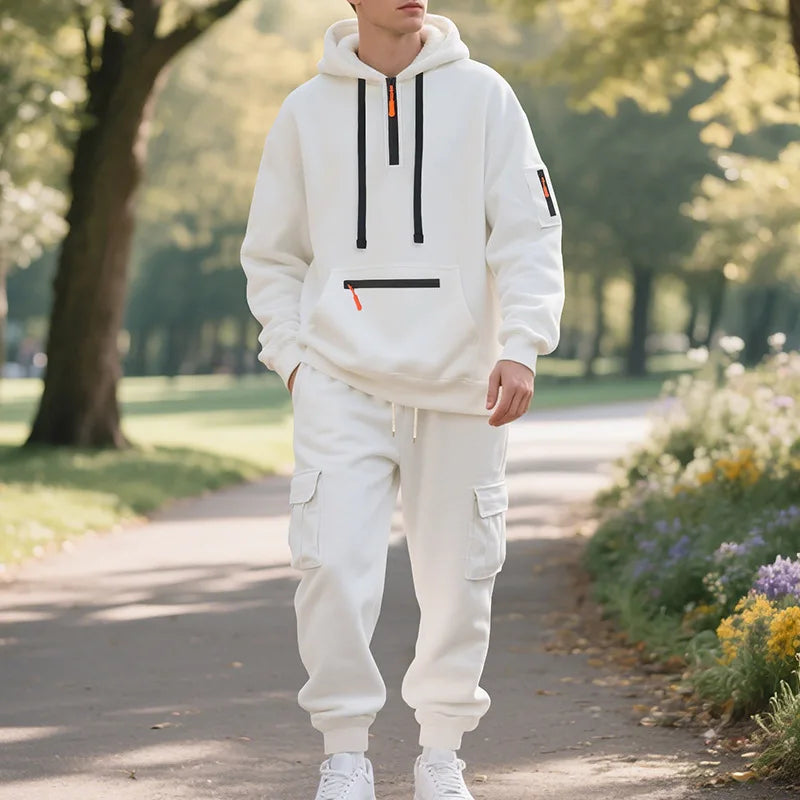 Men's Zip-Up Two-Piece Tracksuit