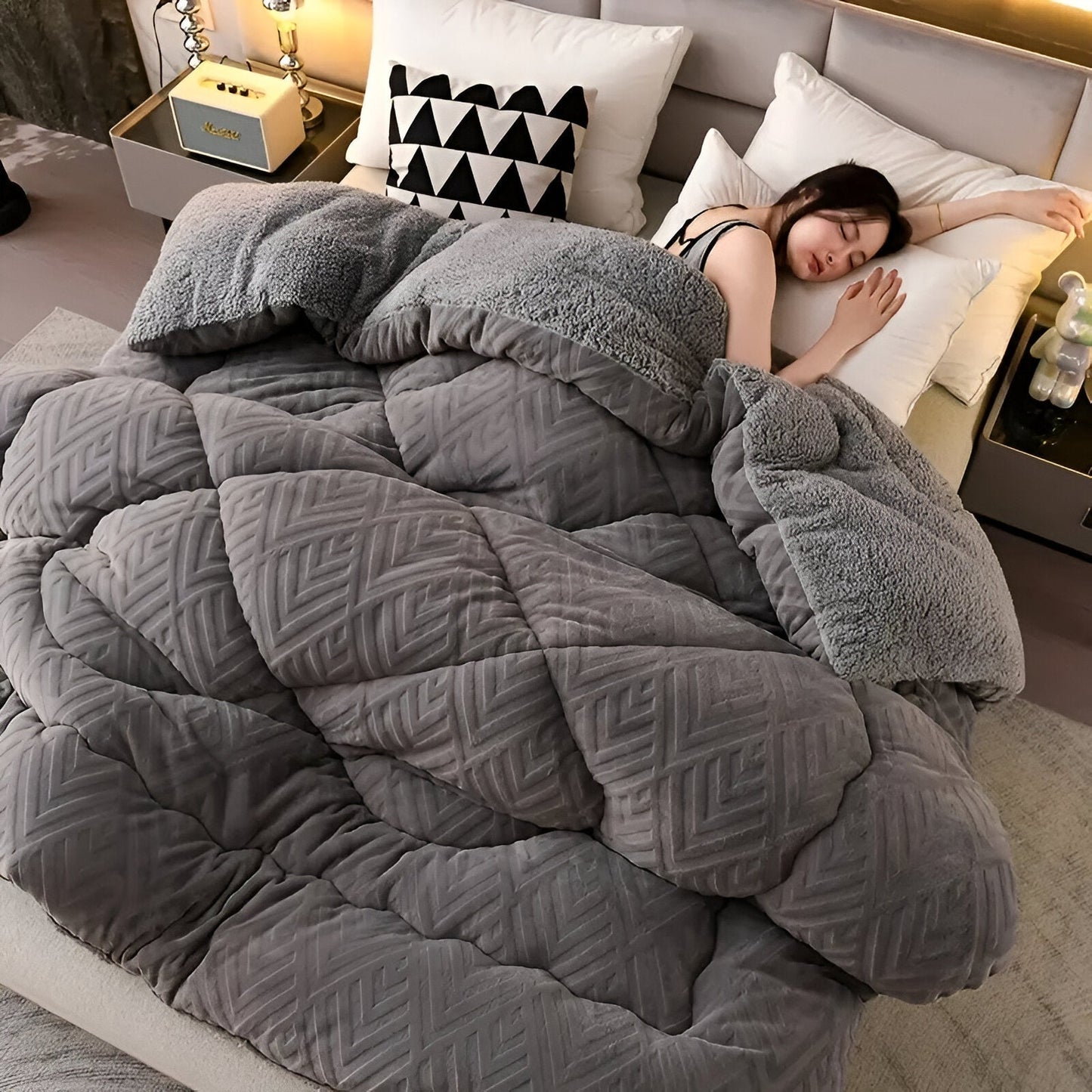 Sylavine - Premium Four Seasons Duvet Cover with Luxurious Plush Texture