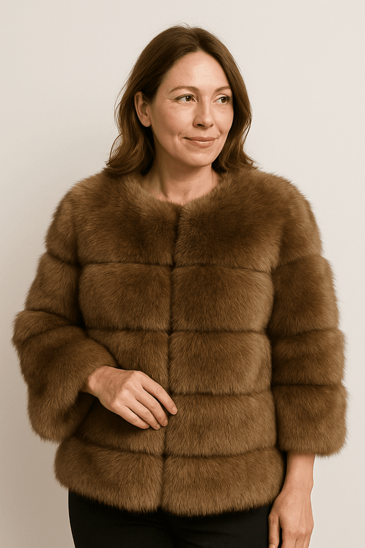 Kirsten | Women's Cozy Short Faux Fur Winter Jacket