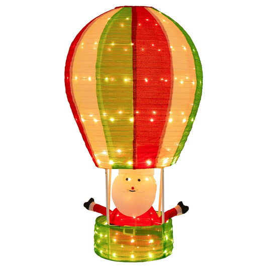 Santa's Pop-Up Hot Air Balloon Christmas Decoration