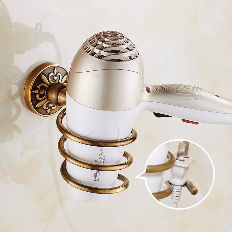 HeritageRust Antique Bronze Bathroom Fixture Set - Towel Rail, Toilet Paper Holder & Brush Holder in Aluminium