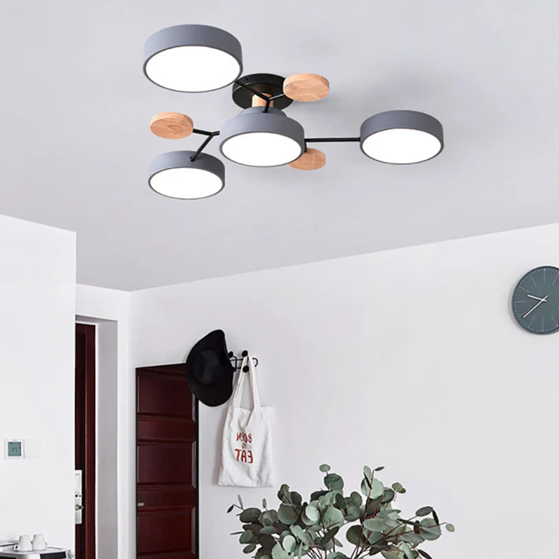 Chic Ceiling Light Featuring Artisan-Finished Details