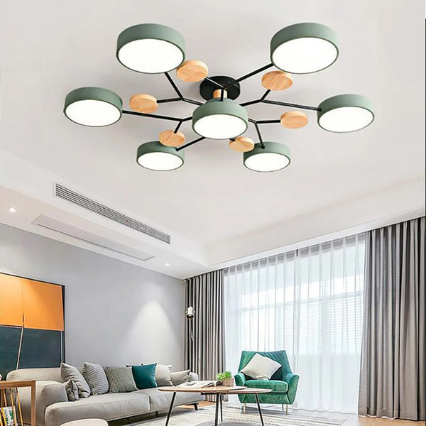 Chic Ceiling Light Featuring Artisan-Finished Details