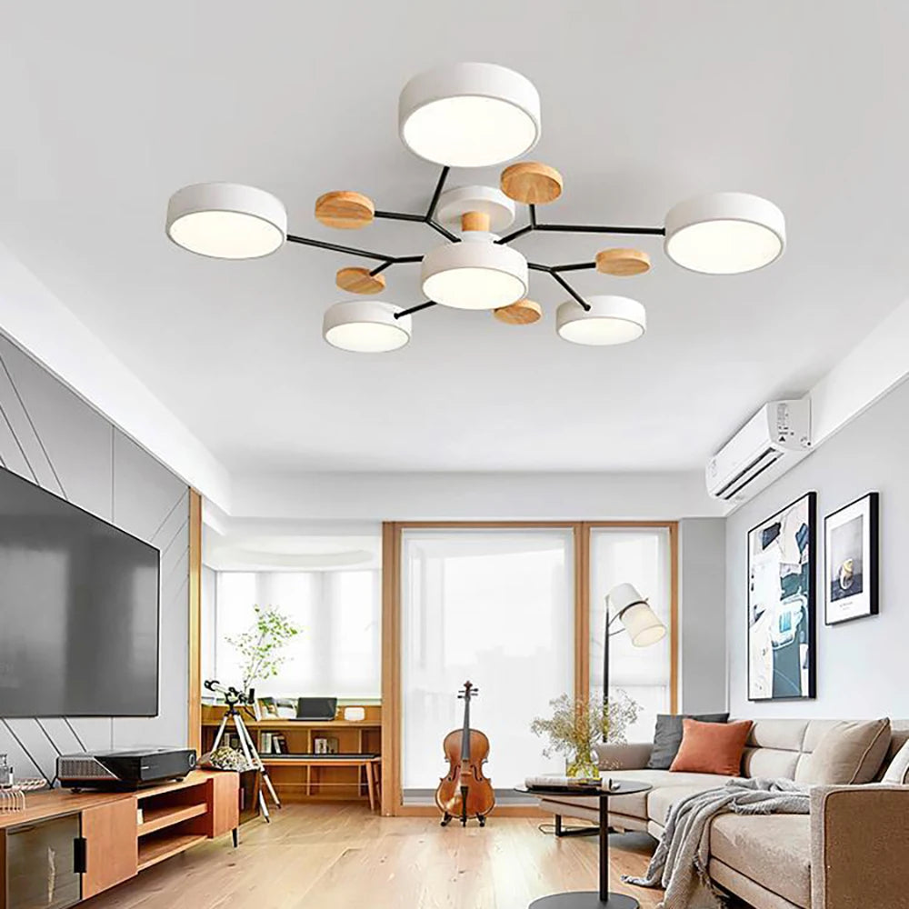 Chic Ceiling Light Featuring Artisan-Finished Details