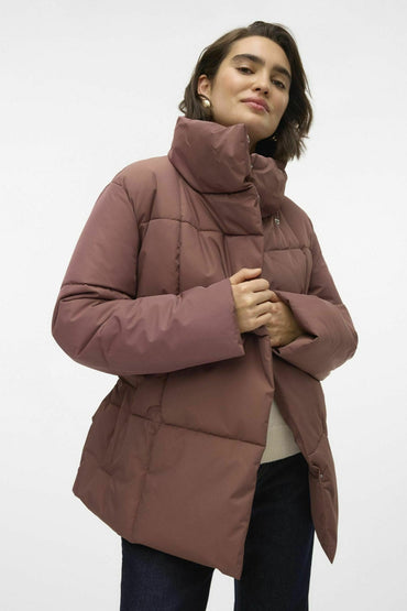Quilted Jacket with Belt