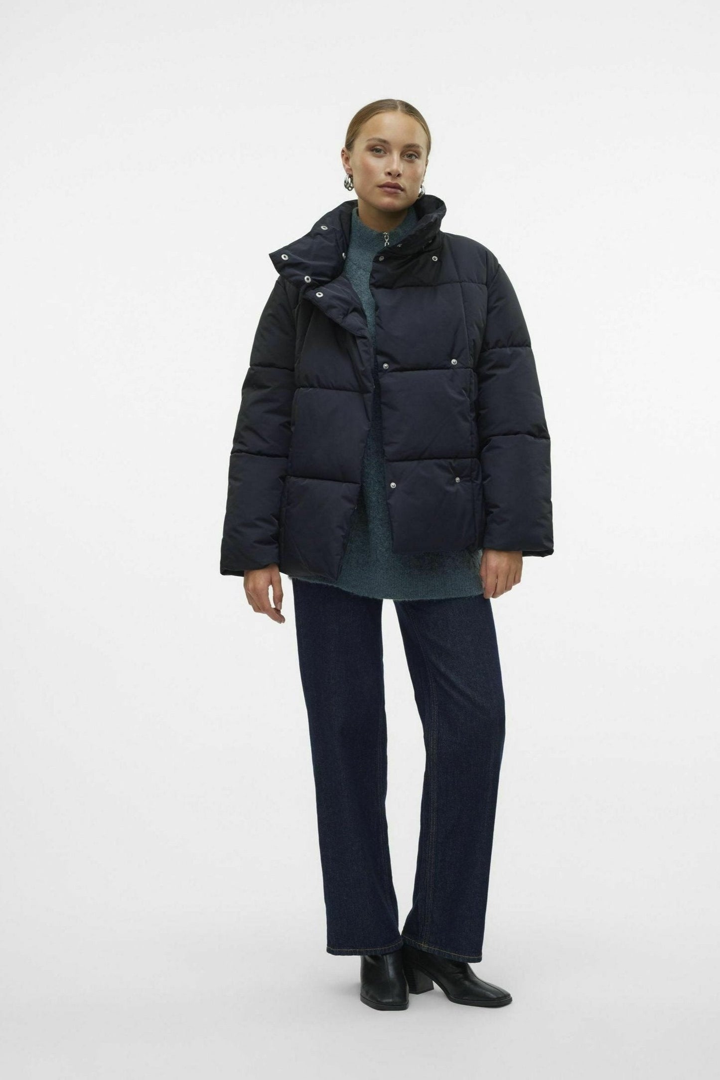 Quilted Jacket with Belt