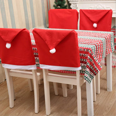 Enchanting Christmas Chair Covers with Magical Table Glow