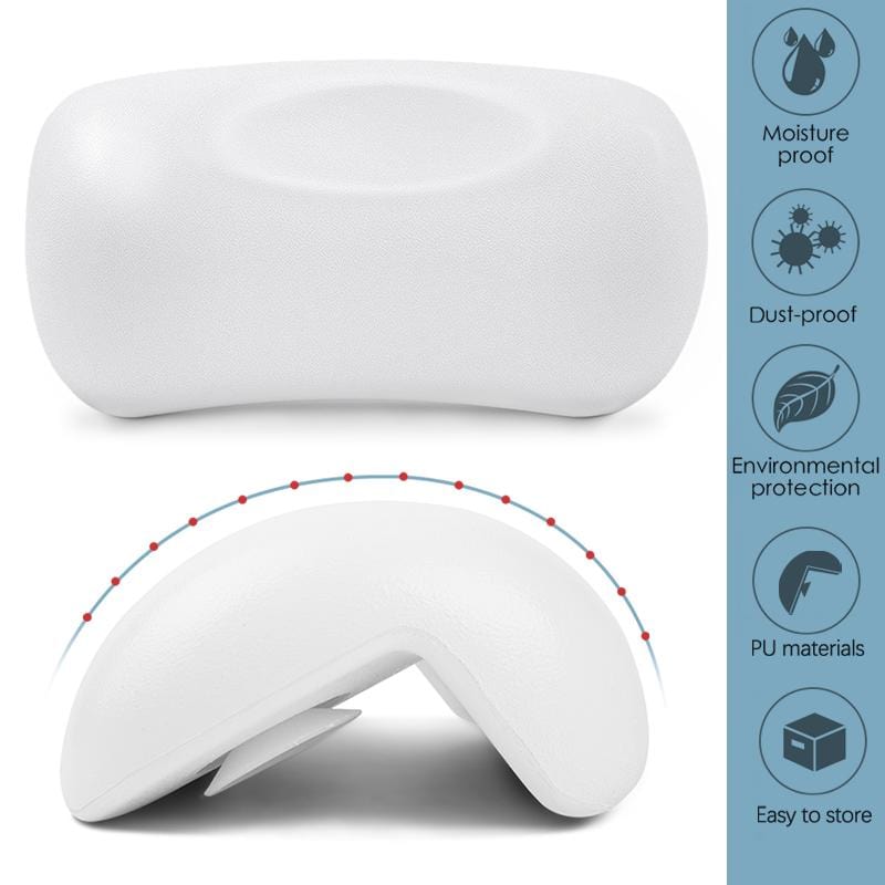 CozySoak Bath Cushion - Soft, Supportive Neck and Headrest for Bathtubs, Waterproof & Quick-Drying