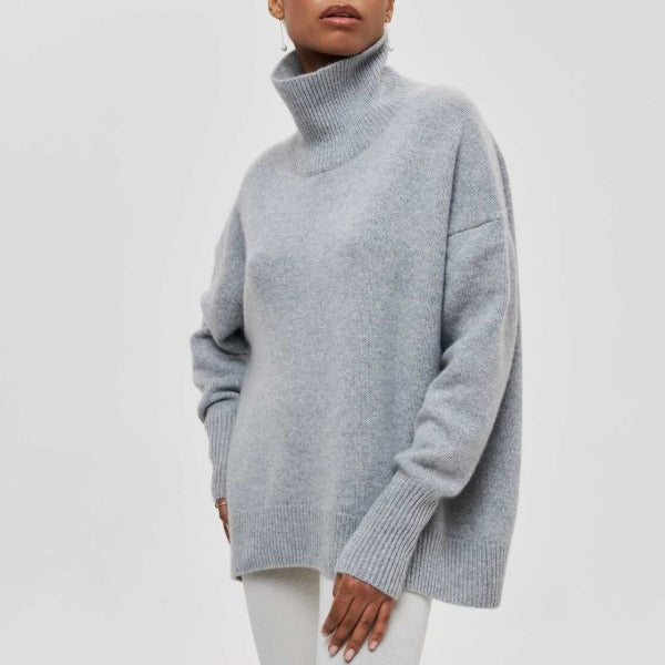 Katrielle Women's Cozy Winter Roll Neck Sweater