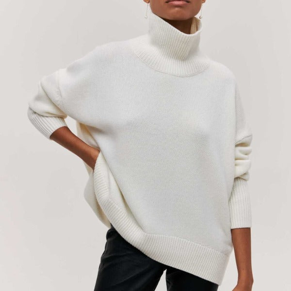 Katrielle Women's Cozy Winter Roll Neck Sweater