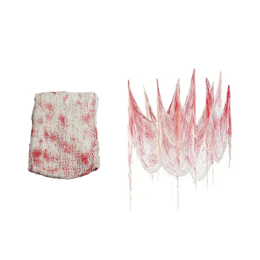 Spooky Bloody Gauze Door Curtain – Perfect for Halloween and Horror Party Decor