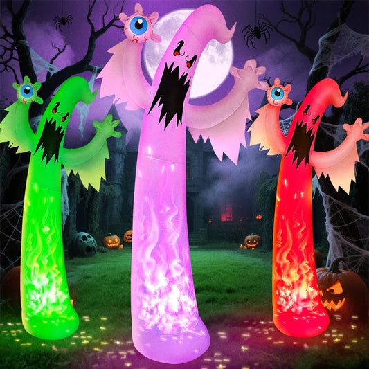 LED-Illuminated Inflatable Eyeball Hand Holders