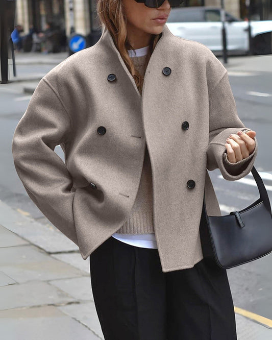 Stylish Oversized Button-Up Coat for Women