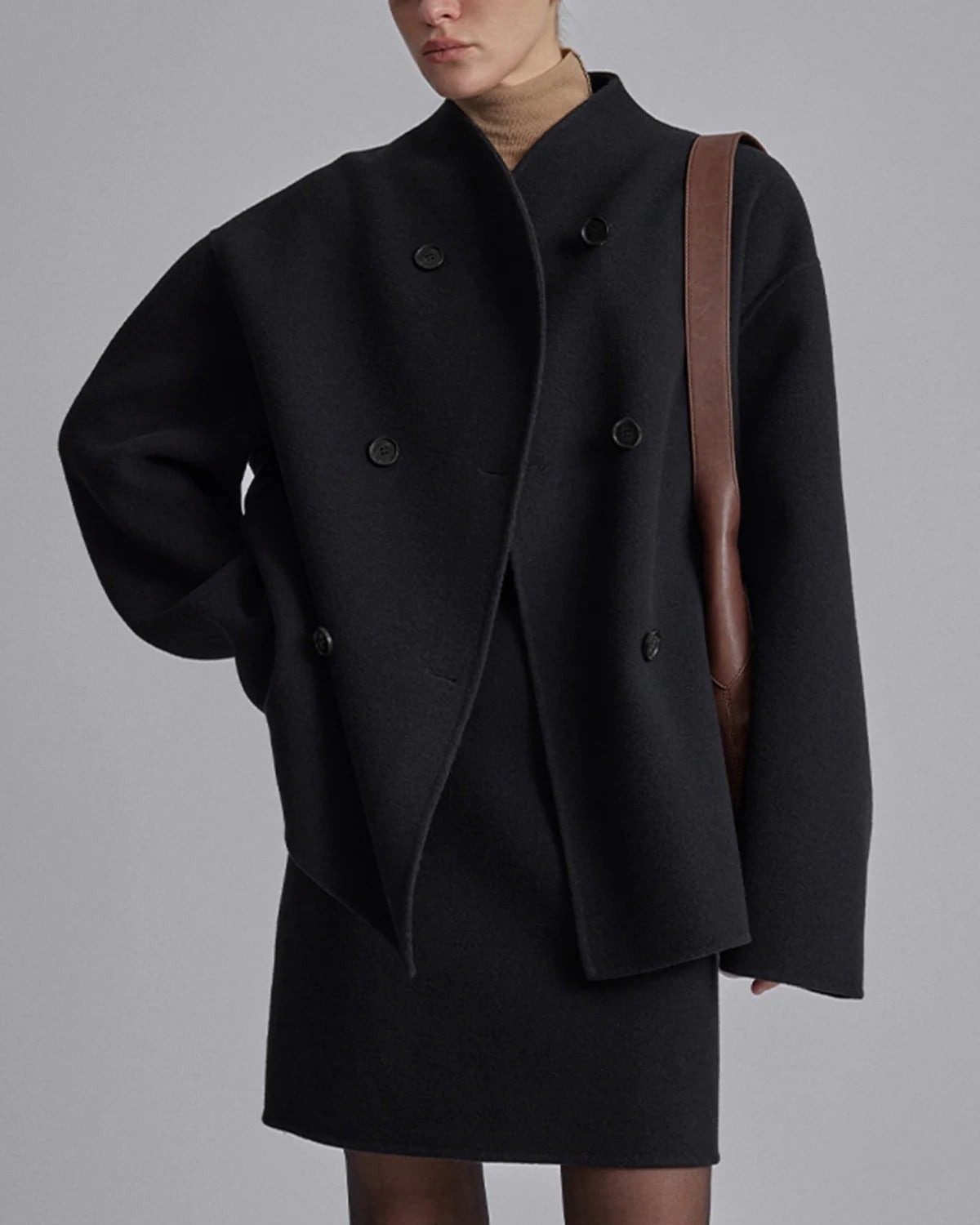 Stylish Oversized Button-Up Coat for Women