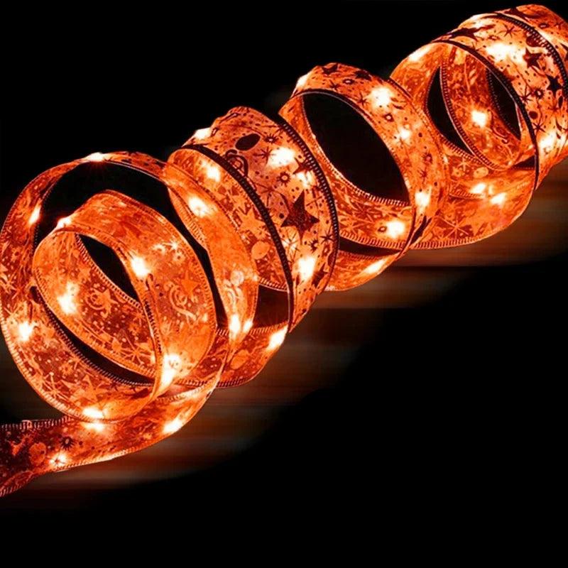 Warm White LED Christmas String Lights for Tree and Party Decor – Available in Silver, Gold, and Red, Lengths from 1M to 10M
