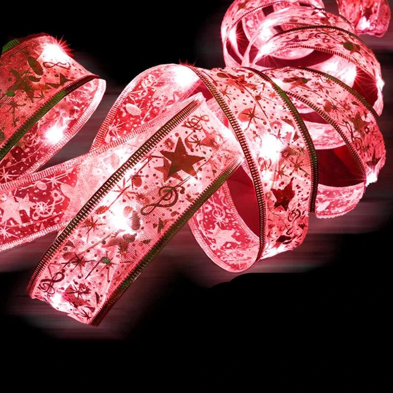 Warm White LED Christmas String Lights for Tree and Party Decor – Available in Silver, Gold, and Red, Lengths from 1M to 10M