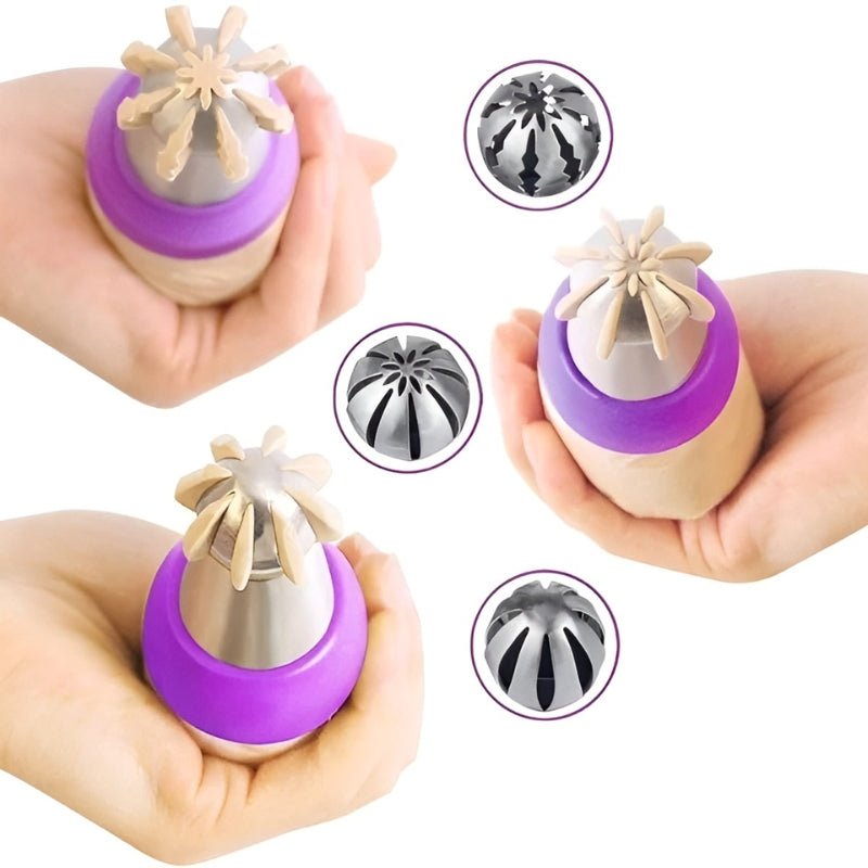 Artistic Nozzle Set for Effortless Cake Decorating