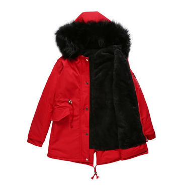 Alicia | Women's Button-Detail Winter Parka Jacket