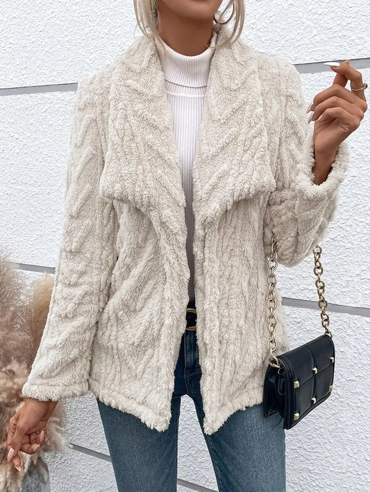 Chic Women's Teddy Coat with Soft Lining