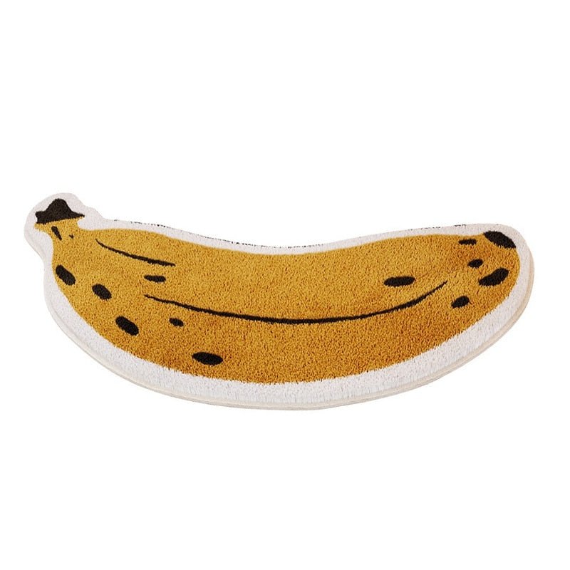 FruityStep | Non-Slip Eggplant & Banana Bath Mats - Soft, Durable, and Colorful Design for Your Bathroom