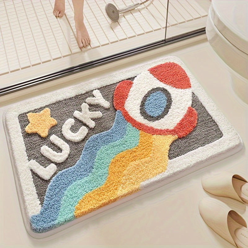 DryStep | Ultra-Absorbent Non-Slip Bath Mat - Fast-Drying Mat for Safe and Comfortable Bathroom Use