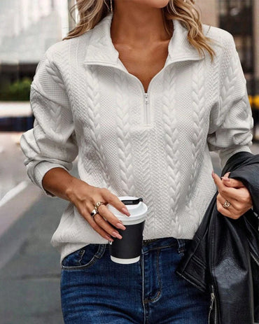 Classic Solid Zip-Up Hoodie