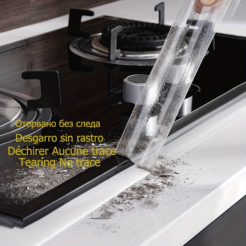 CaulkClear | Transparent Waterproof Sealant Tape - Self-Adhesive Strip for Kitchen, Bathroom, and Toilet Edges
