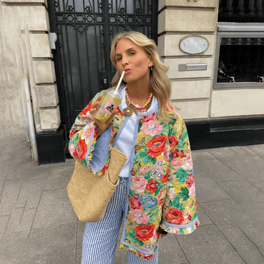 Floral Print Women's Jacket | Chic and Comfortable Style
