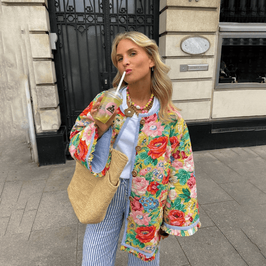 Floral Print Women's Jacket | Chic and Comfortable Style