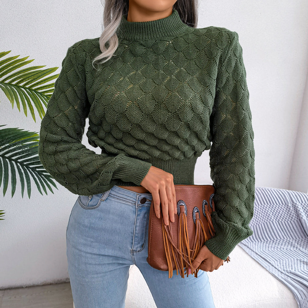 Women's Collared Knit Top