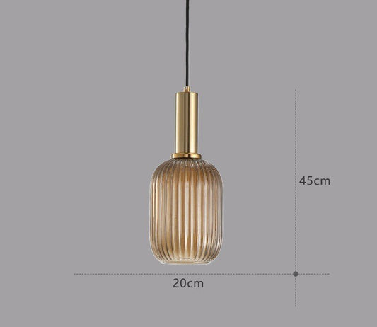 Vintage-Inspired ColorVibe Glass Pendant Light