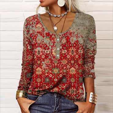 Inès | Chic Women's Sweater Featuring Aztec Pattern